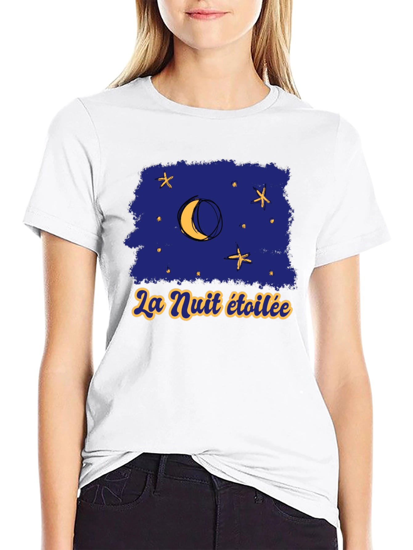 La Nuit Étoilée Graphic T-Shirt - Starry Night Tee