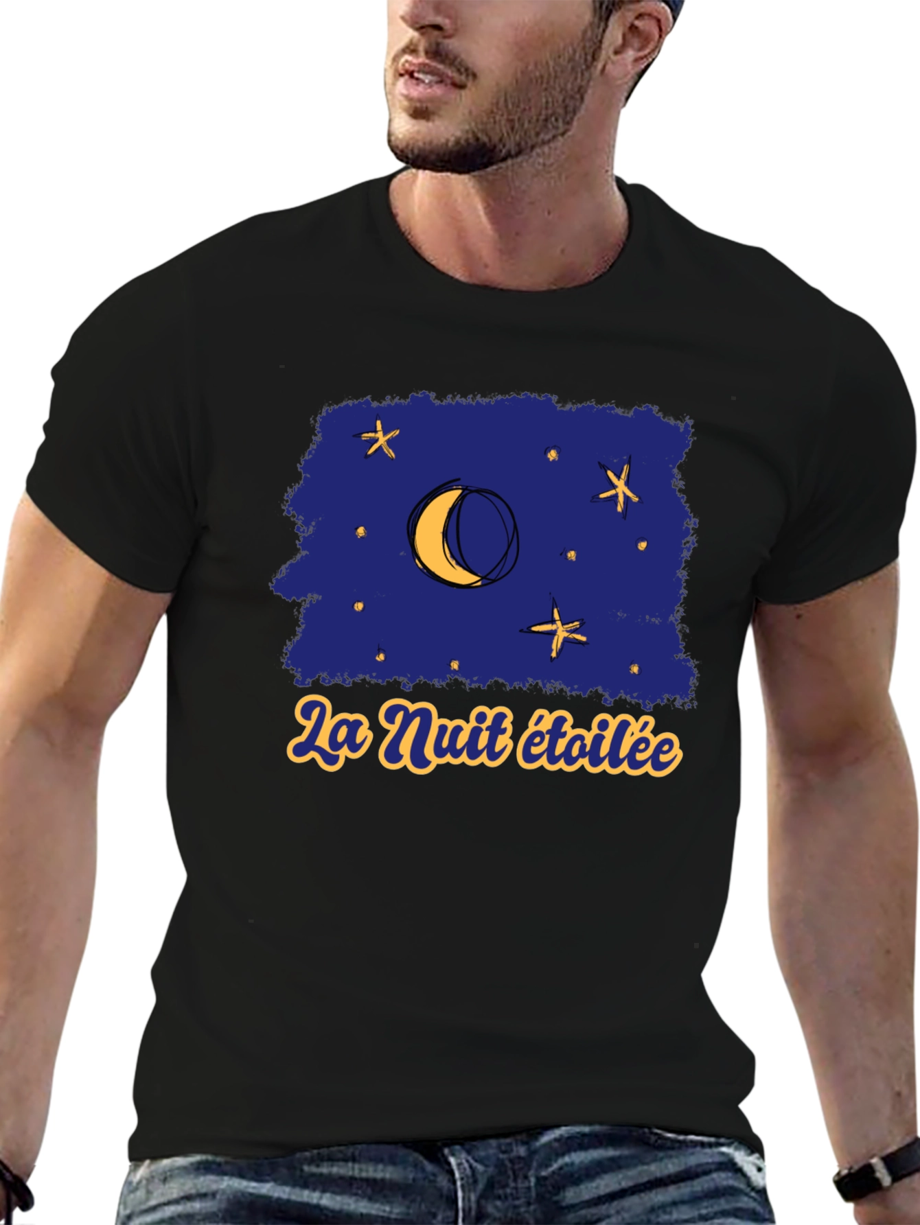 La Nuit Étoilée Graphic T-Shirt - Starry Night Tee