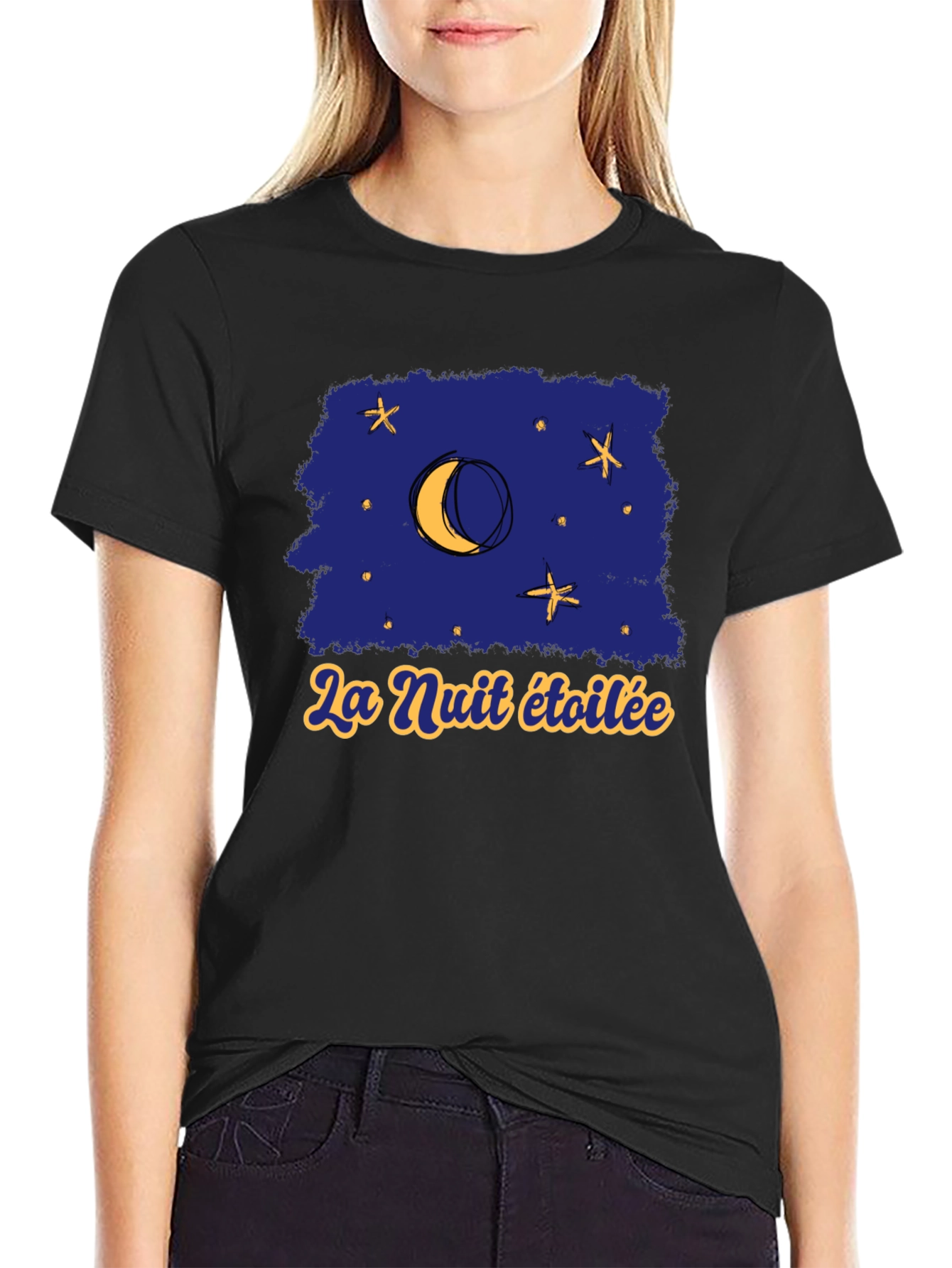 La Nuit Étoilée Graphic T-Shirt - Starry Night Tee