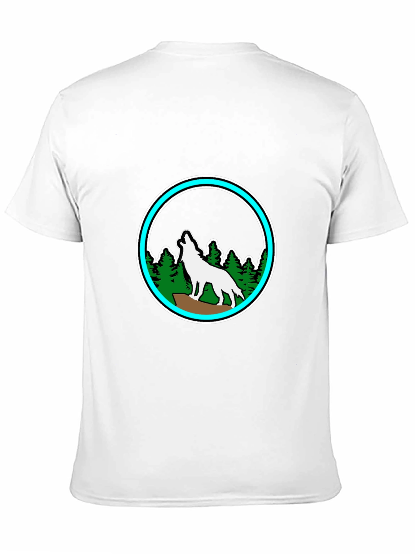 Wolf Howling in the Forest Graphic Tee