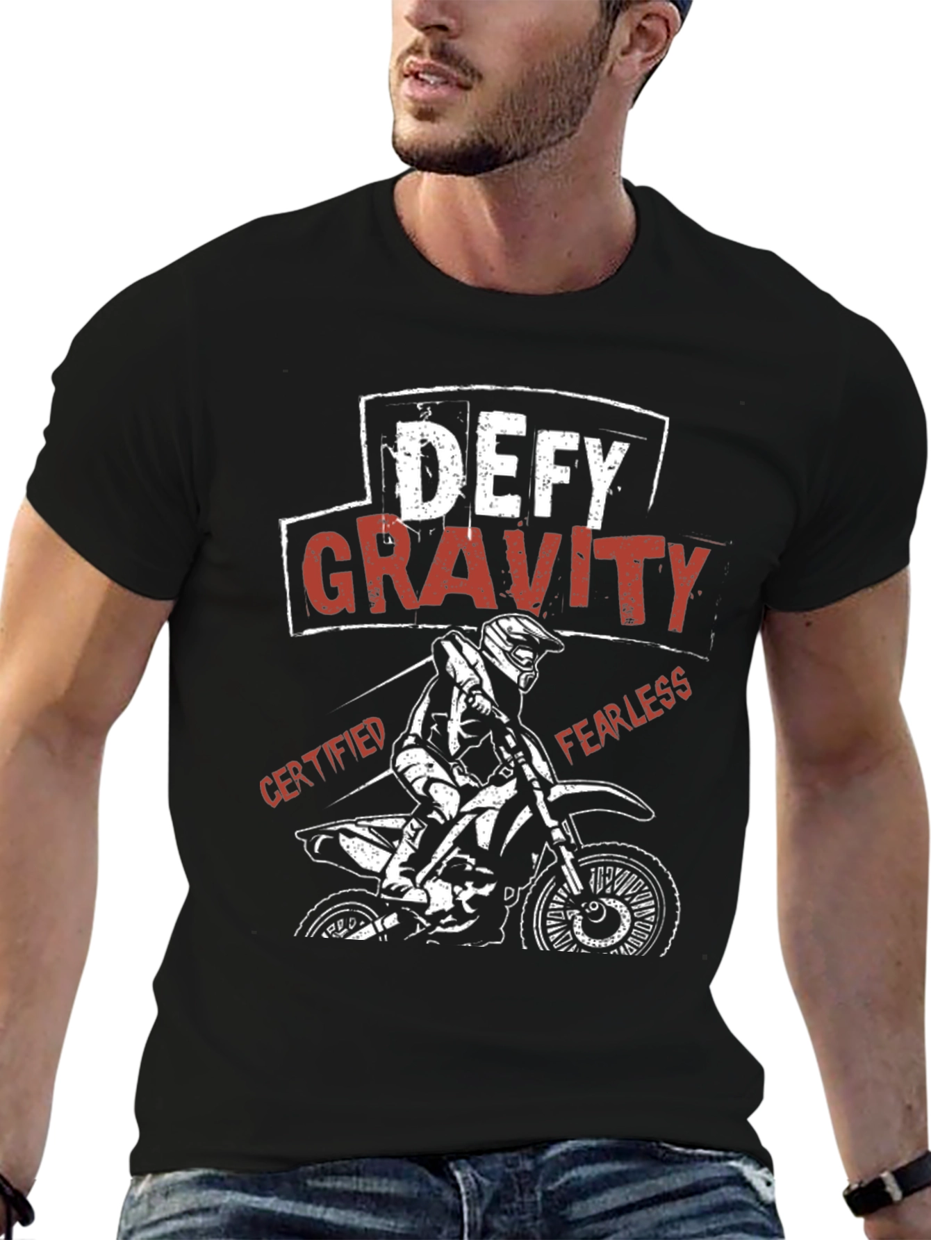 Defy Gravity Graphic Tee - Motocross Shirt