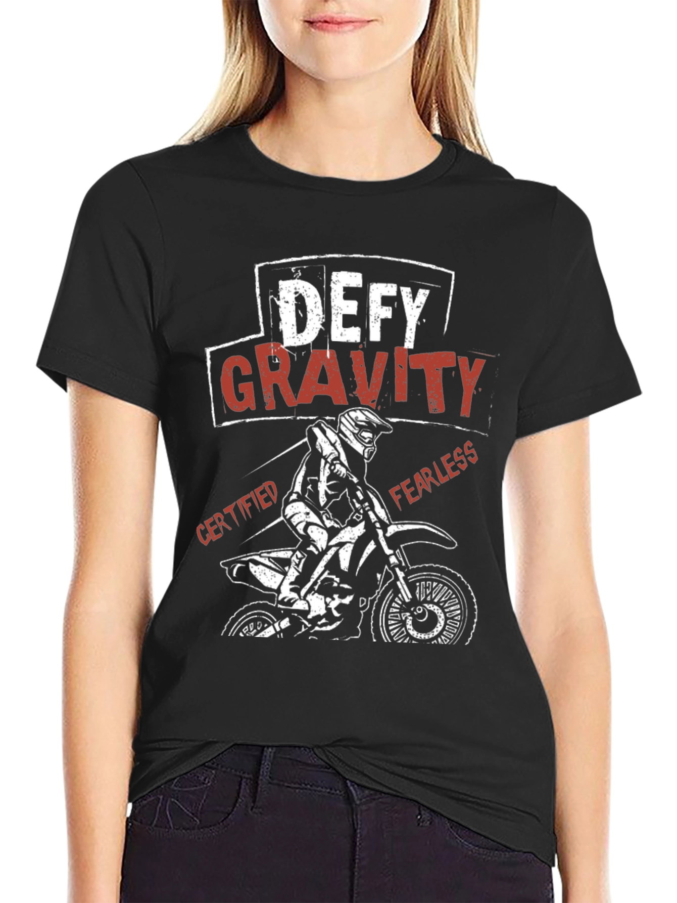 Defy Gravity Graphic Tee - Motocross Shirt