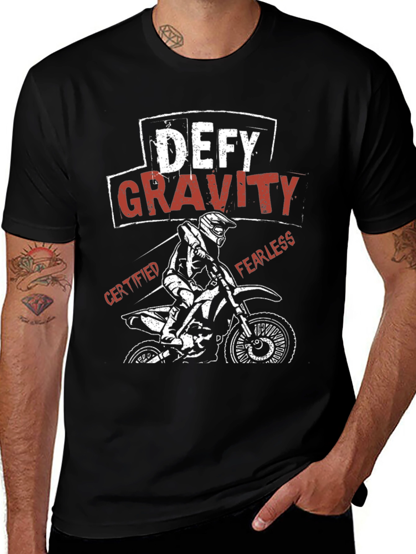 Defy Gravity Graphic Tee - Motocross Shirt