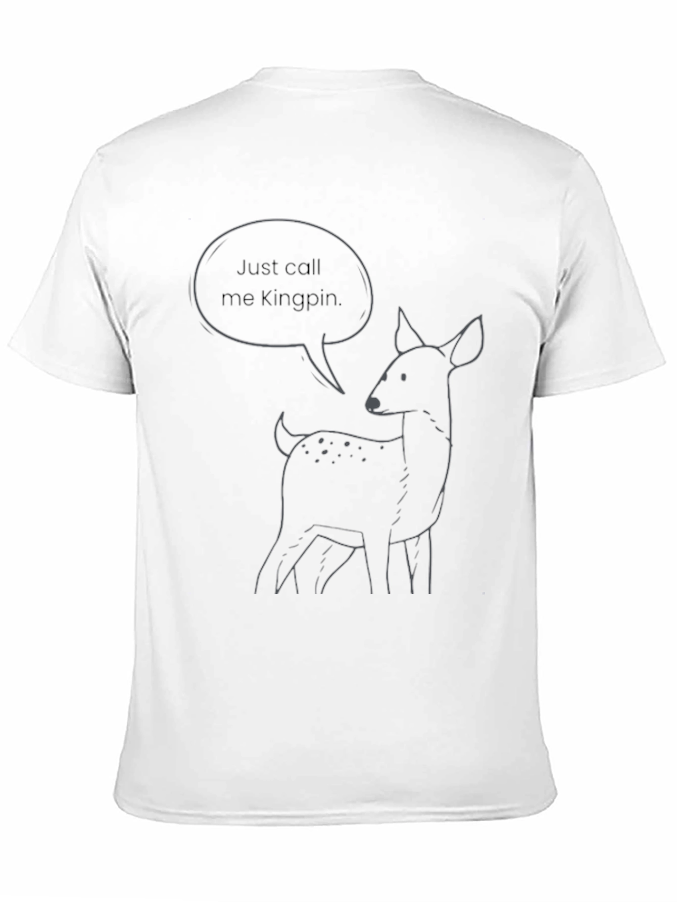 Kingpin Deer Graphic Tee - Black Cotton T-Shirt
