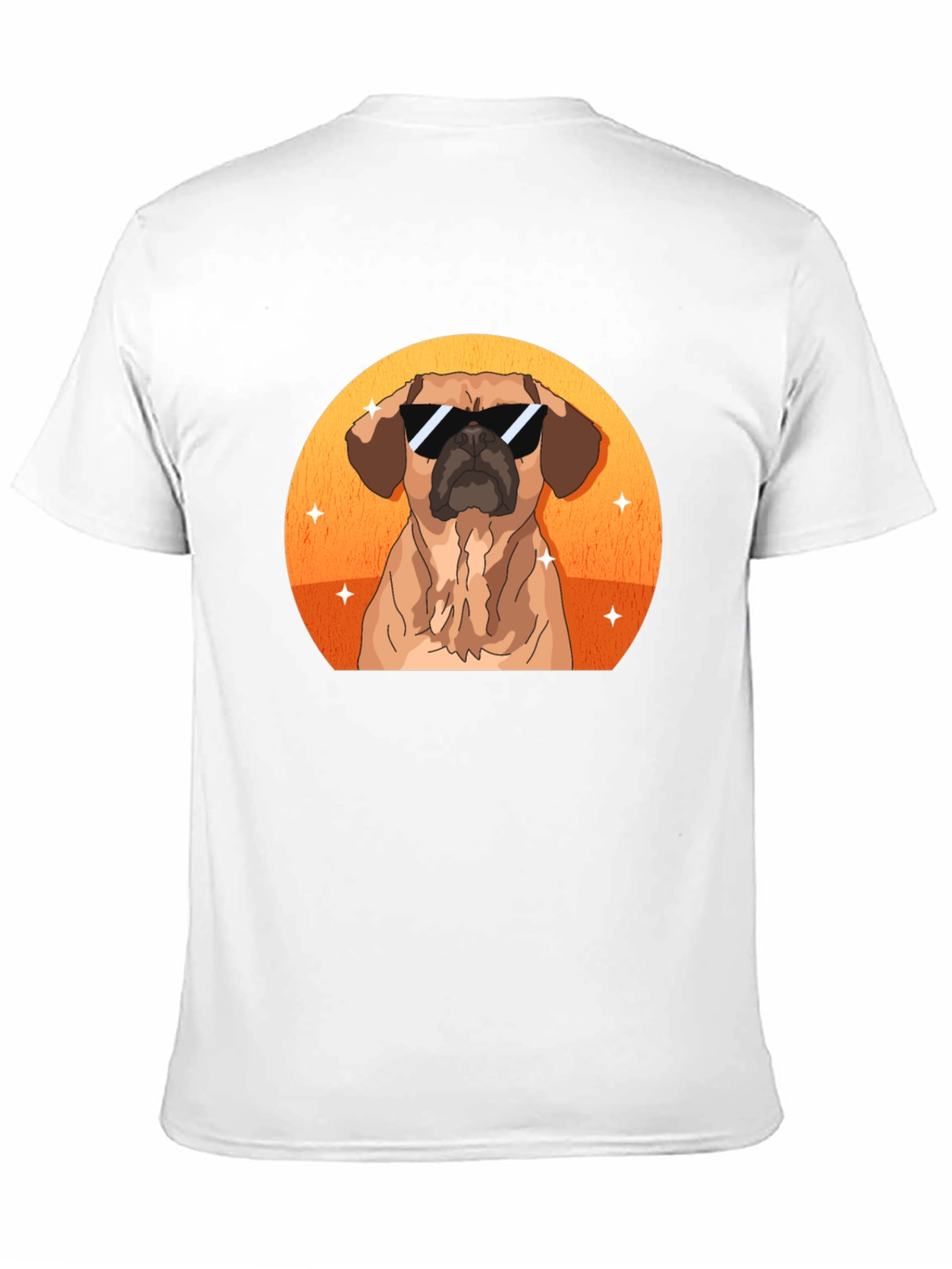 Cool Dog Graphic Tee - Black Cotton T-Shirt