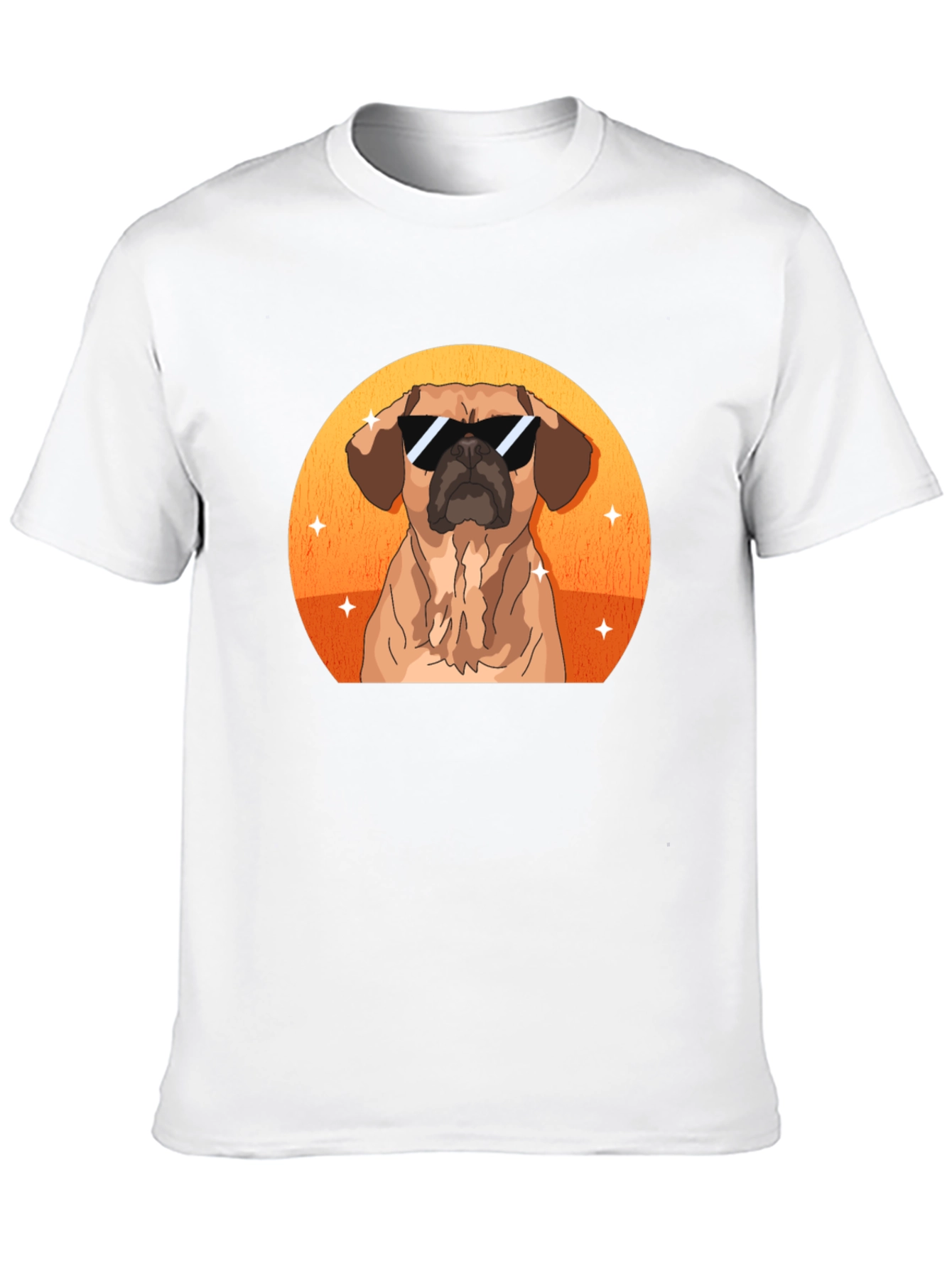 Cool Dog Graphic Tee - Black Cotton T-Shirt