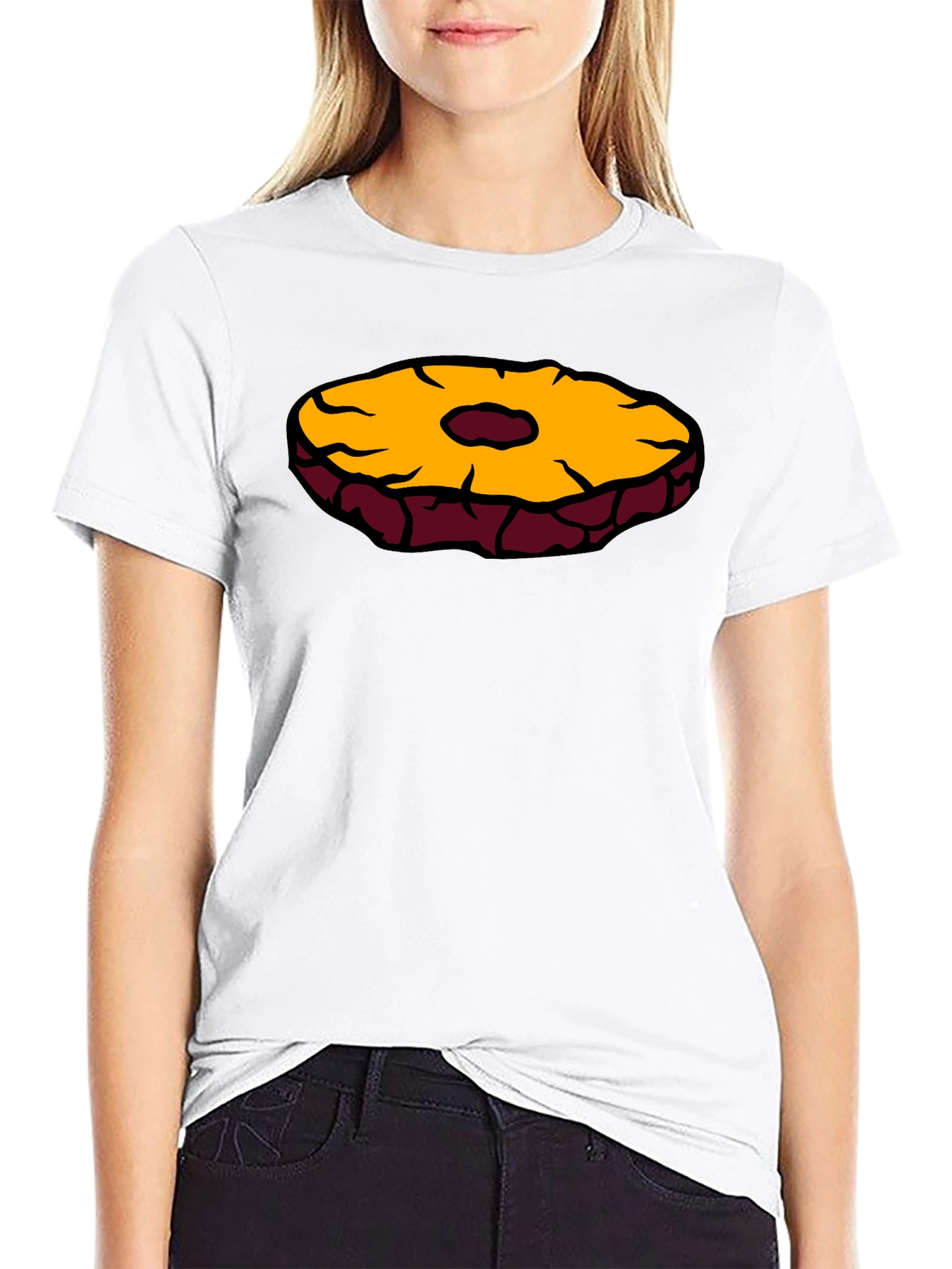 Pineapple Slice Graphic T-Shirt