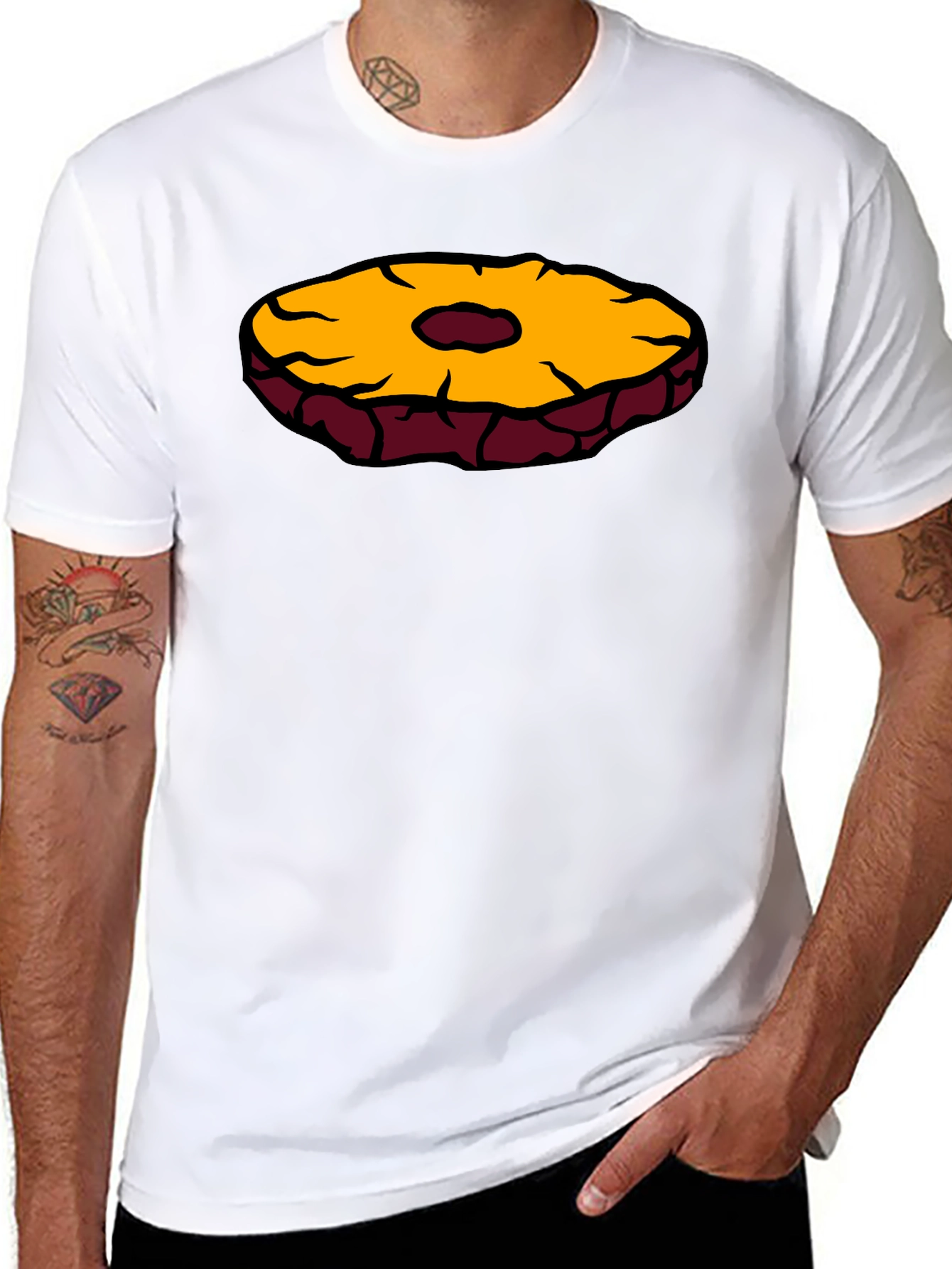 Pineapple Slice Graphic T-Shirt