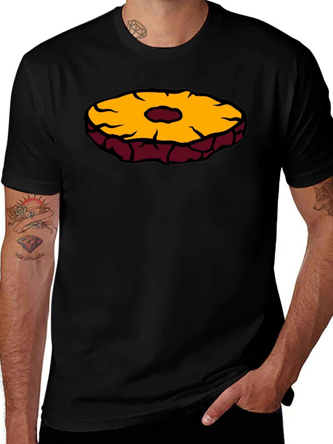 Pineapple Slice Graphic T-Shirt