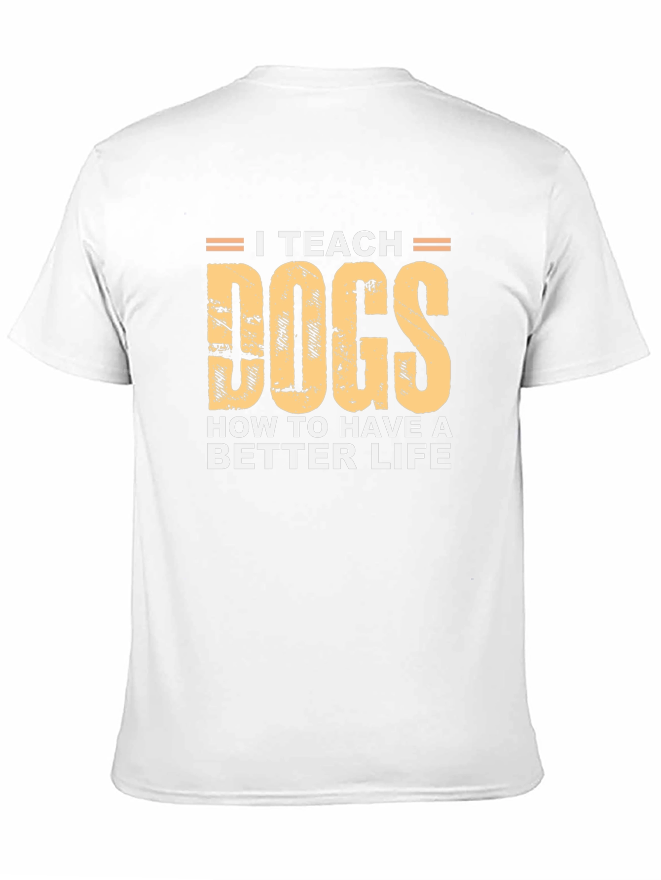 I Teach Dogs T-Shirt - Black Cotton Tee
