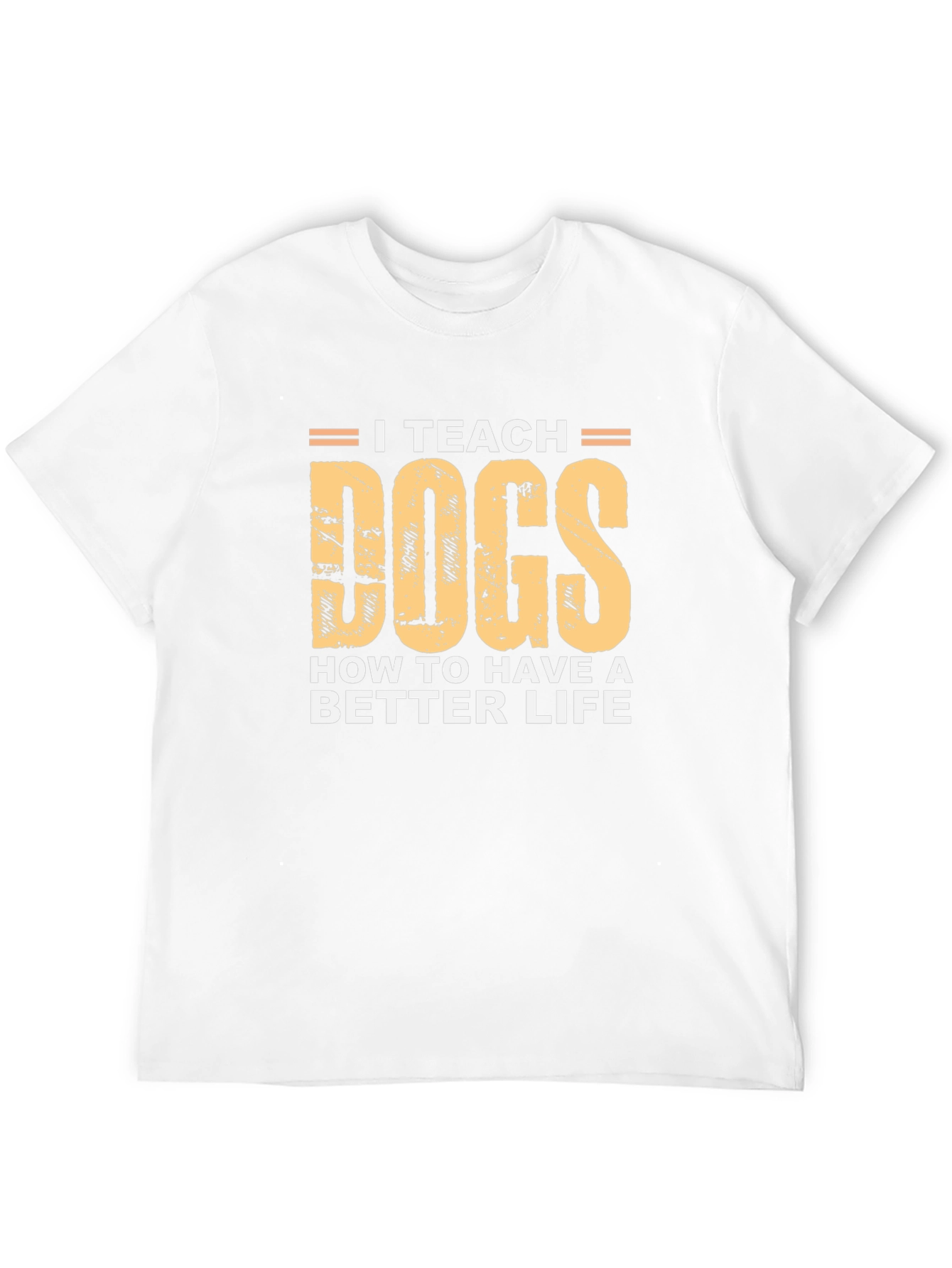 I Teach Dogs T-Shirt - Black Cotton Tee
