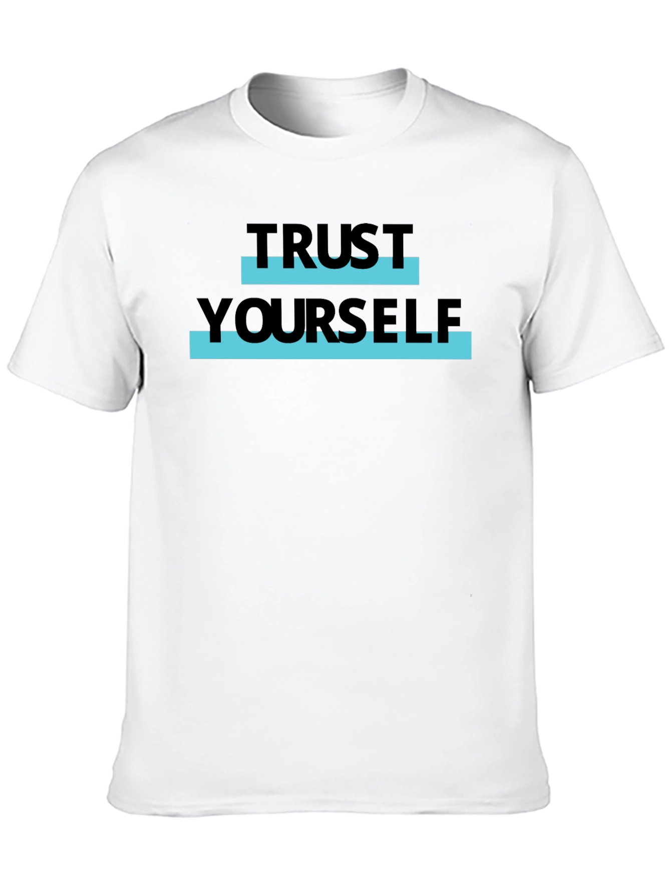 Trust Yourself Graphic Tee - Stylish Black T-Shirt