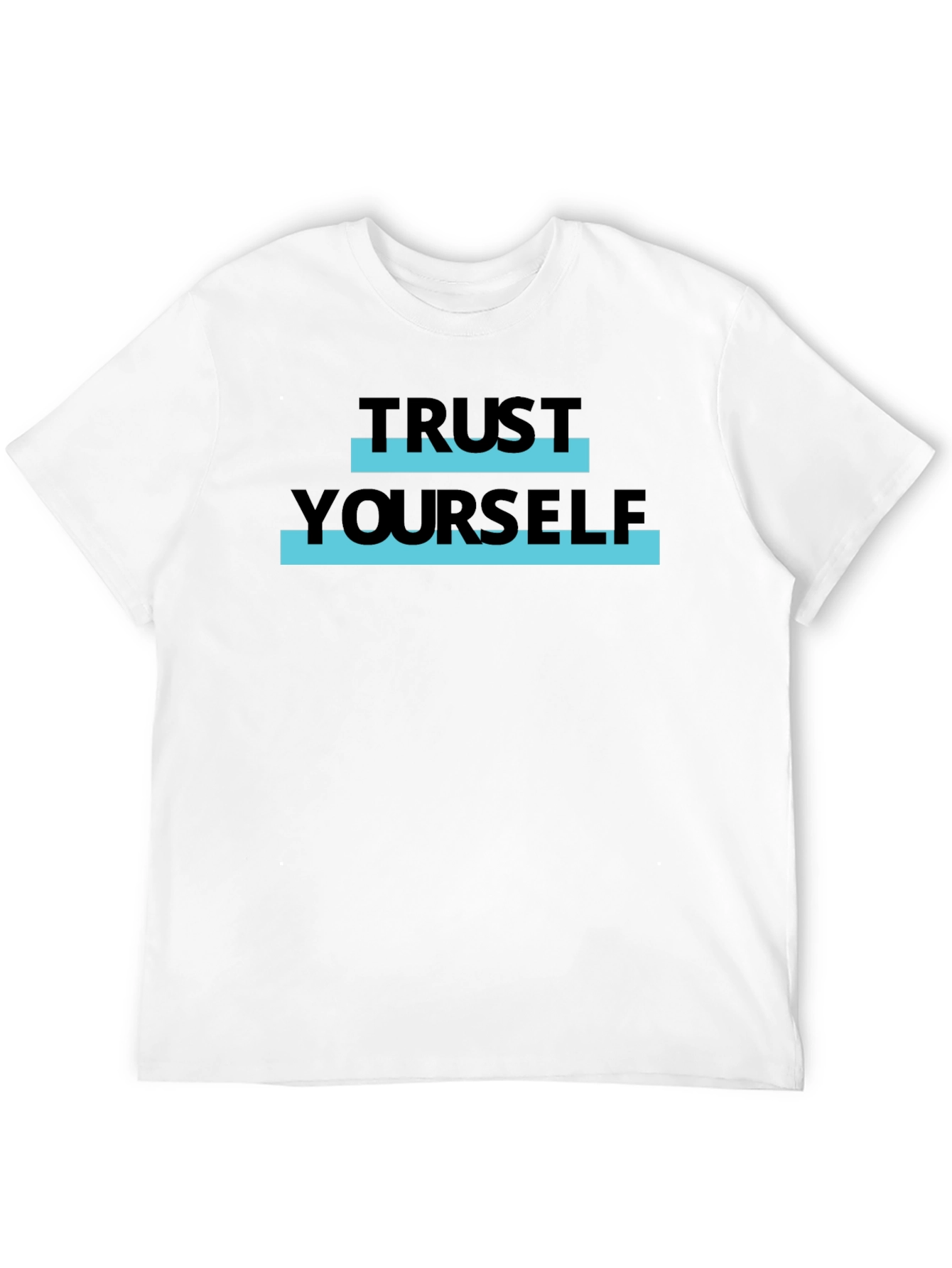Trust Yourself Graphic Tee - Stylish Black T-Shirt