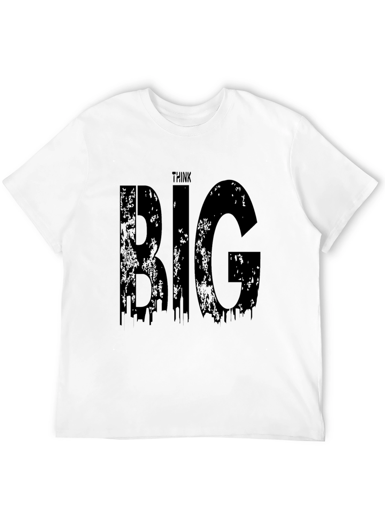 Think Big Graphic Tee - Stylish Black Cotton T-Shirt
