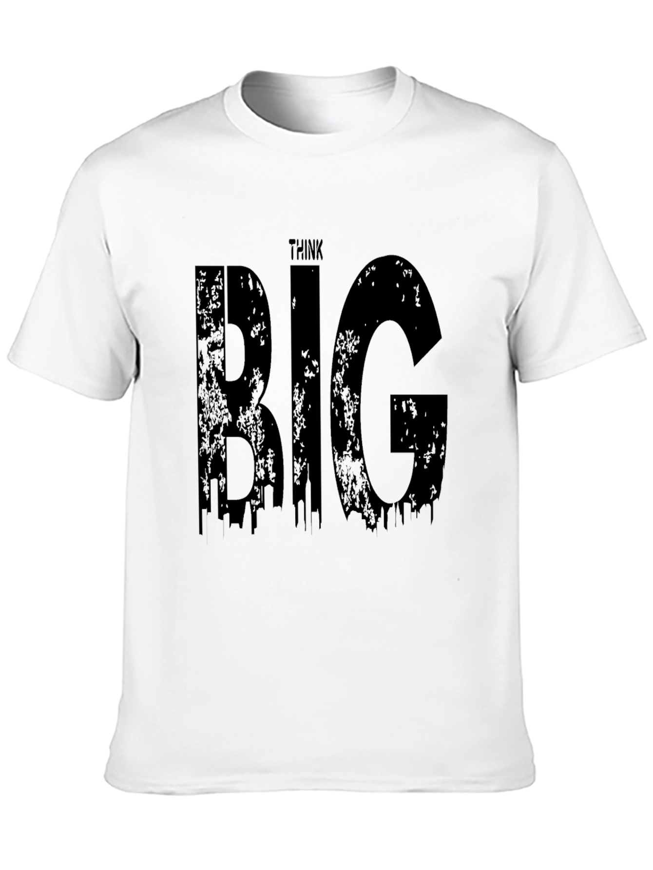 Think Big Graphic Tee - Stylish Black Cotton T-Shirt