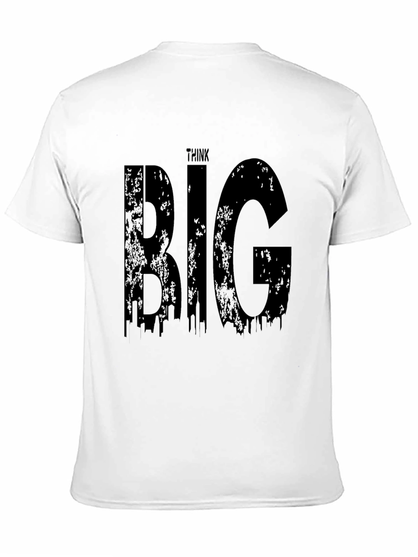 Think Big Graphic Tee - Stylish Black Cotton T-Shirt
