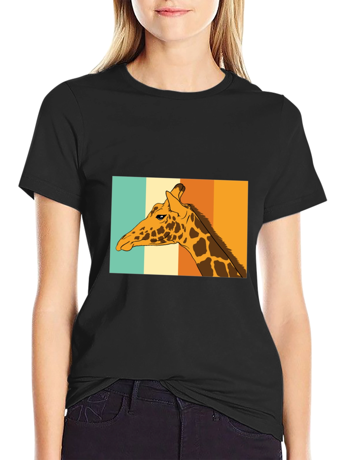 Retro Giraffe T-Shirt - Cool Animal Graphic Tee