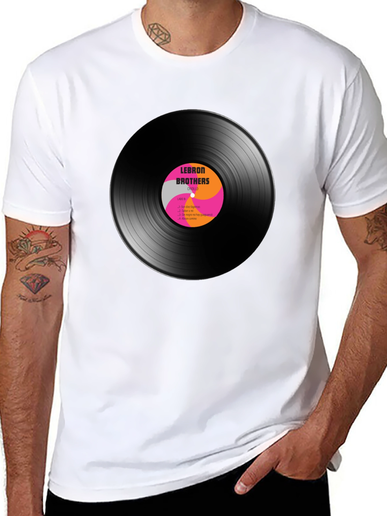 LeBron Brothers Vinyl Record Graphic T-Shirt