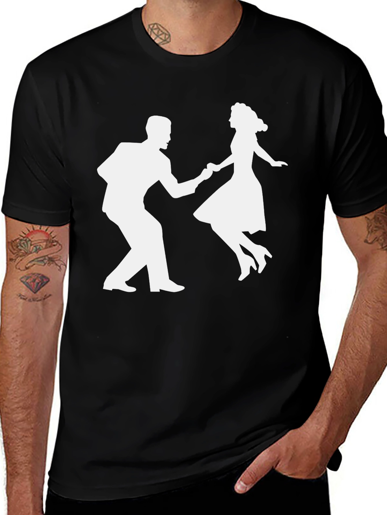Swing Dance Graphic Tee - Retro Style