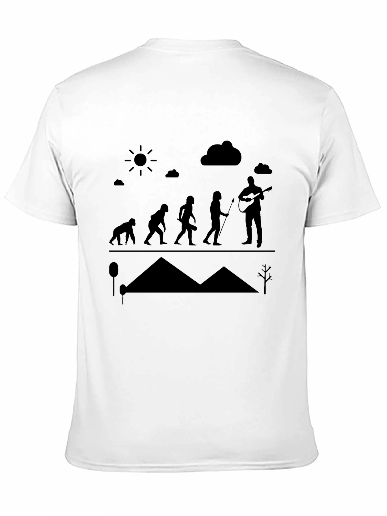 Evolution of Music Black T-Shirt