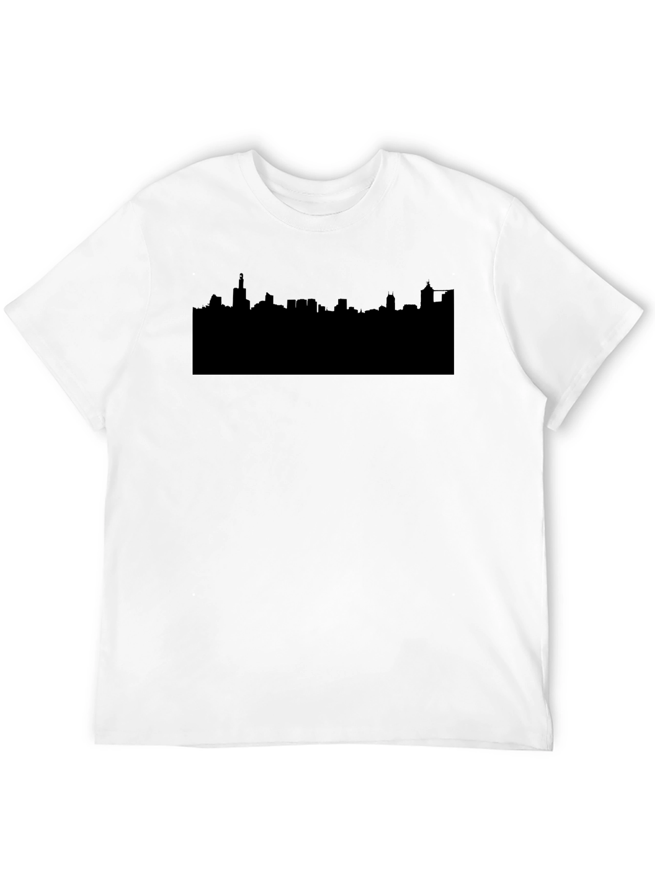 Cityscape Silhouette Black T-Shirt