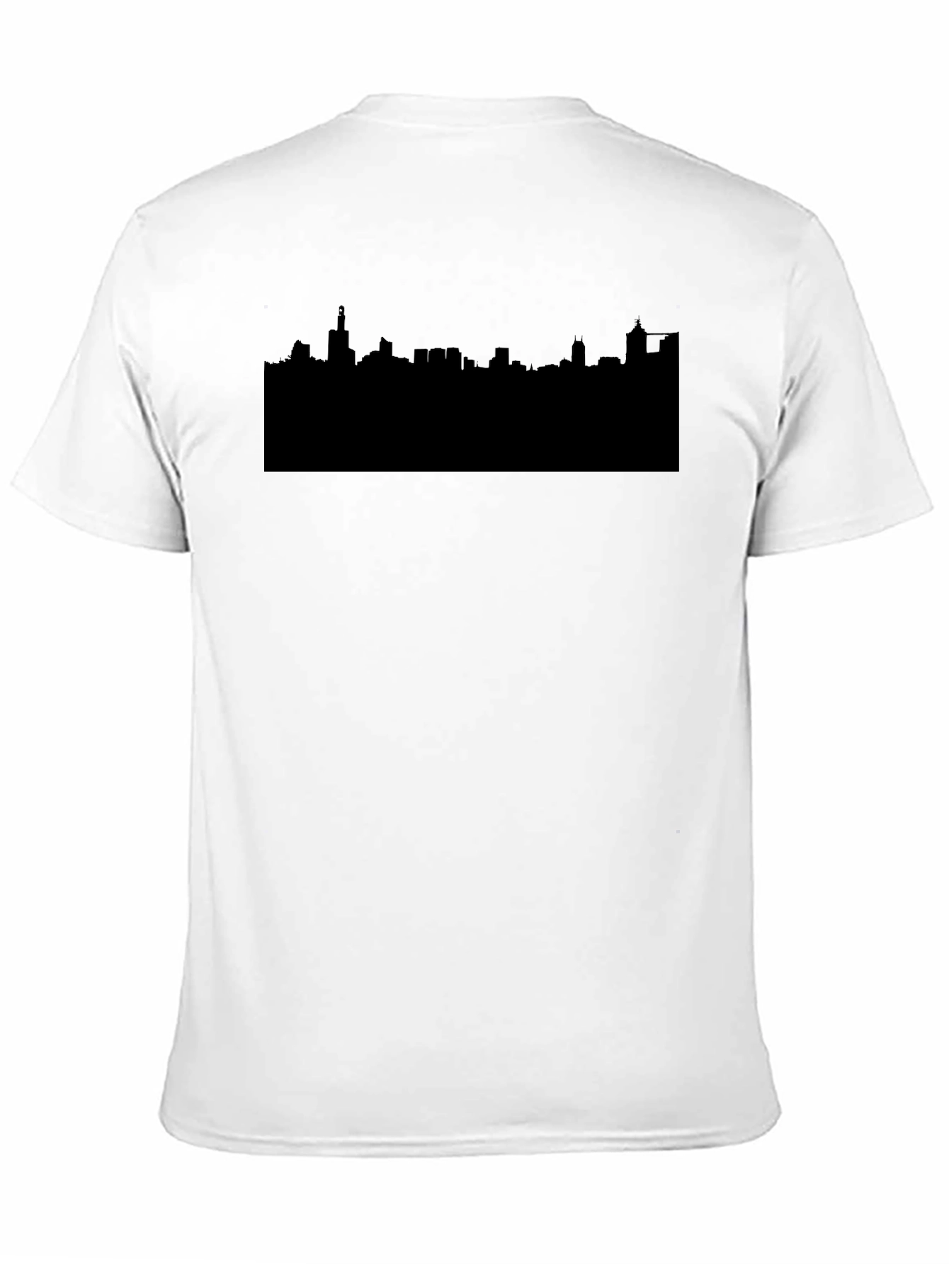 Cityscape Silhouette Black T-Shirt