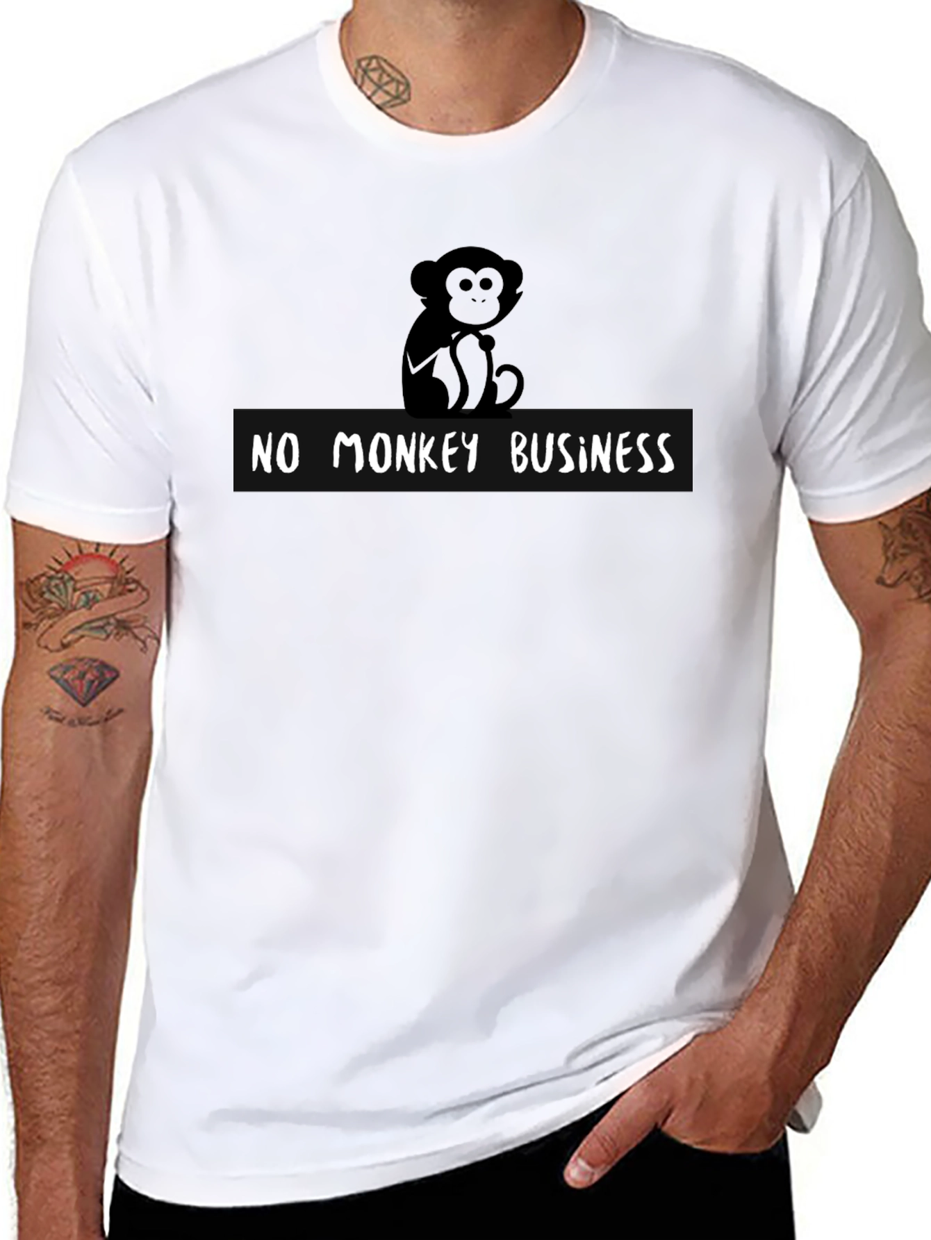 No Monkey Business Graphic Tee