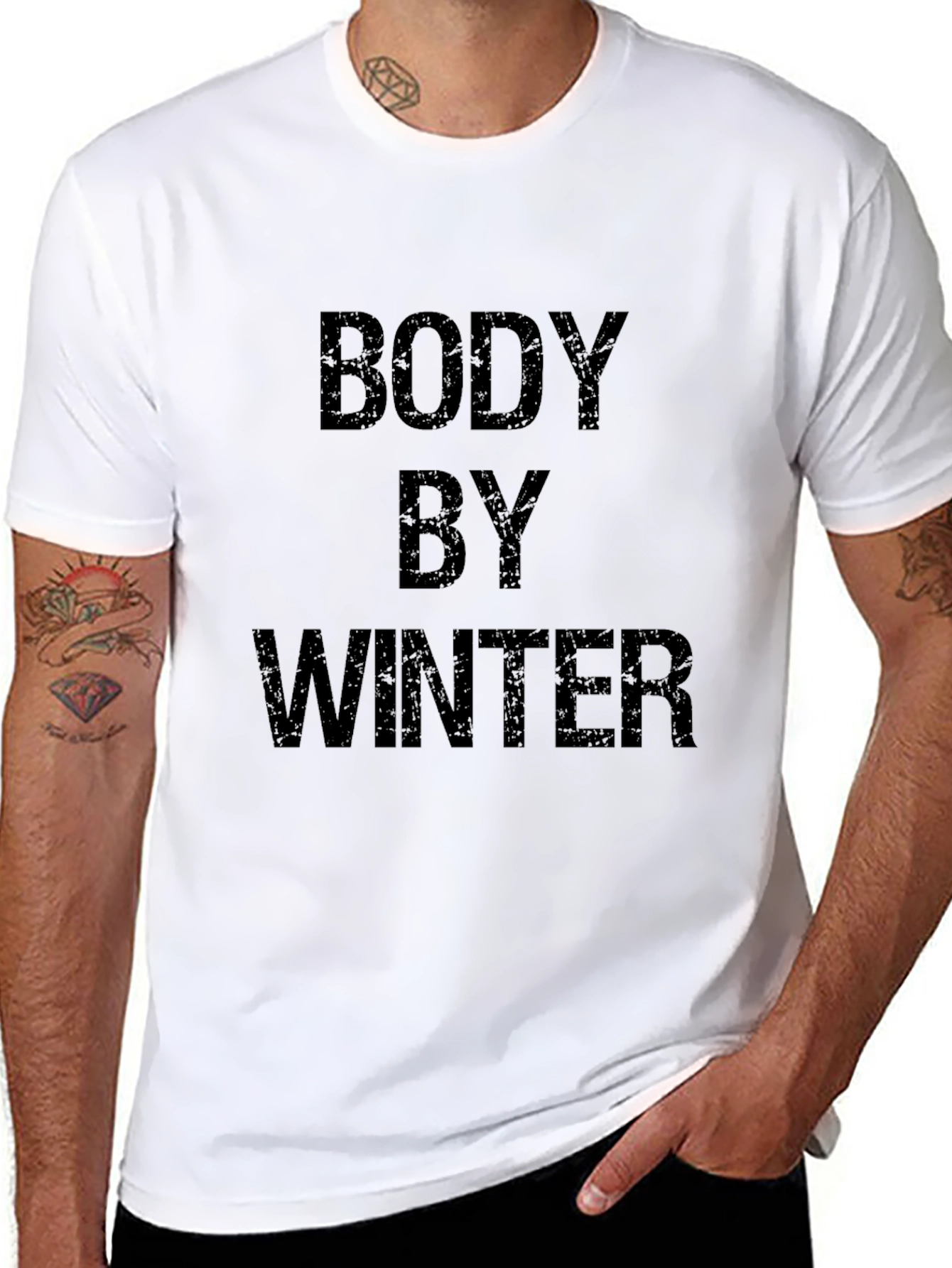 Body By Winter Black Graphic T-Shirt