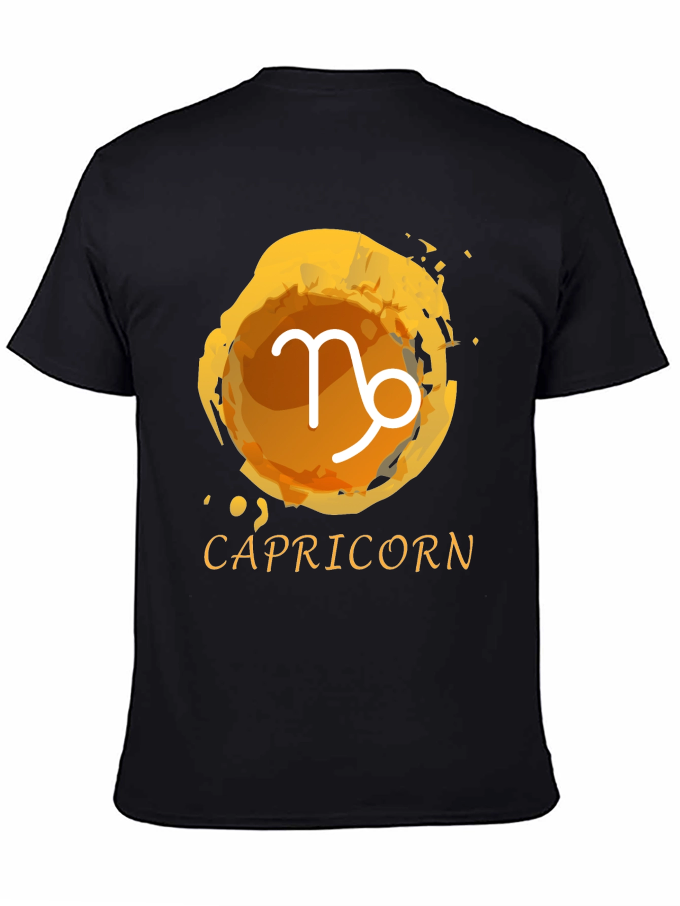 Capricorn Zodiac T-Shirt - Black Tee