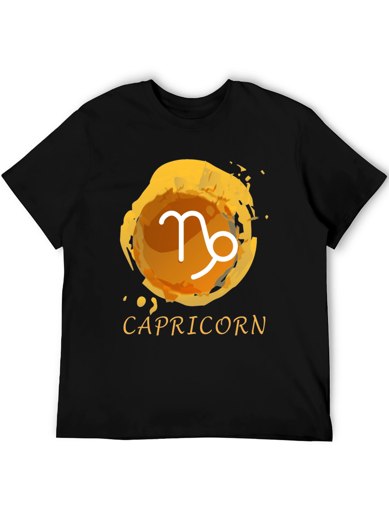 Capricorn Zodiac T-Shirt - Black Tee