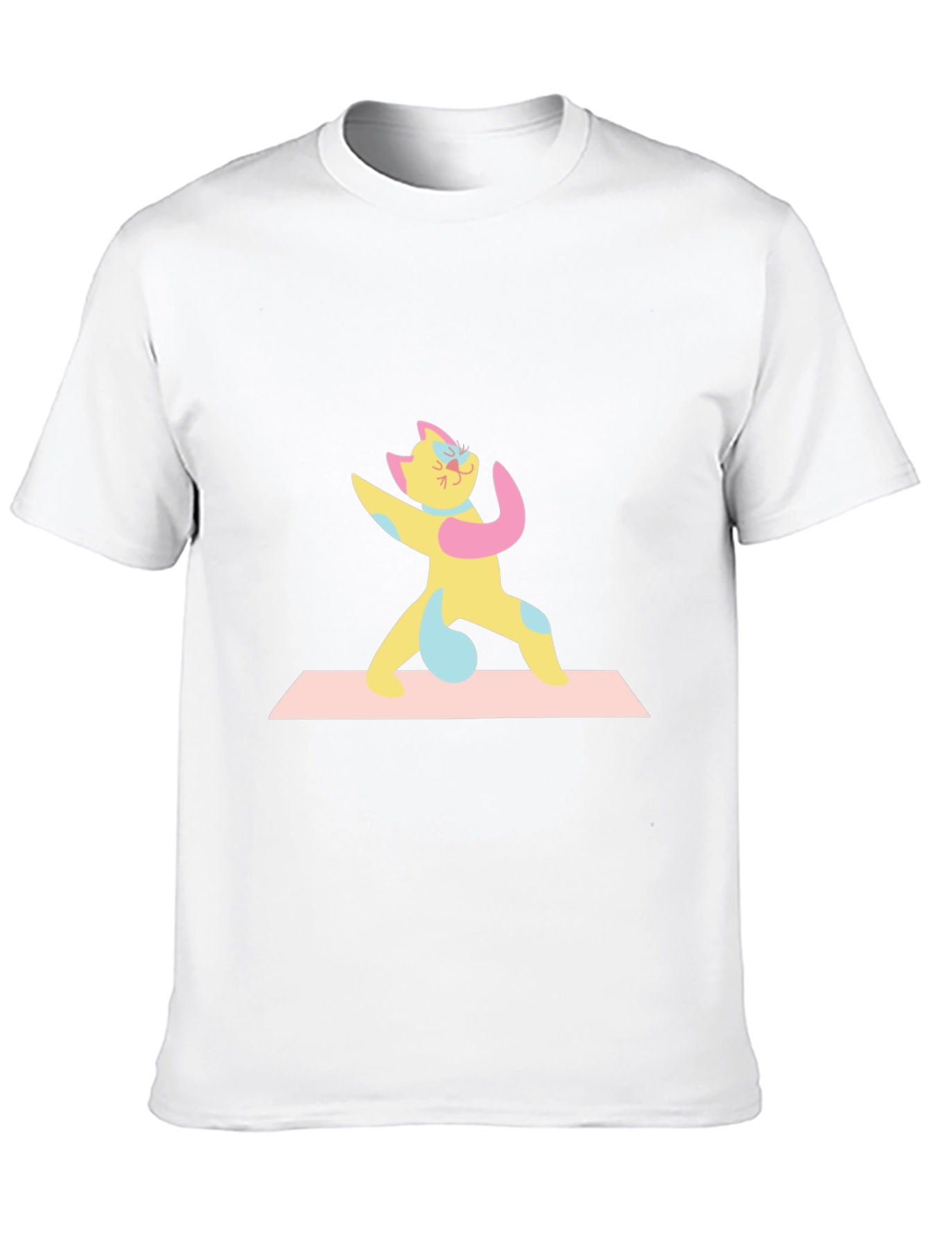 Yoga Cat Black T-Shirt