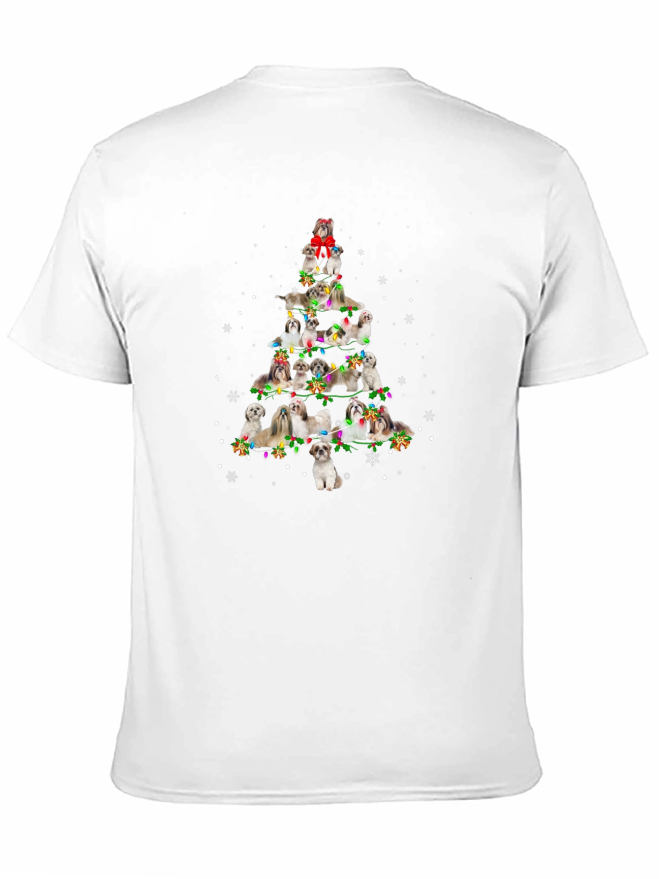 Shih Tzu Christmas Tree Graphic T-Shirt