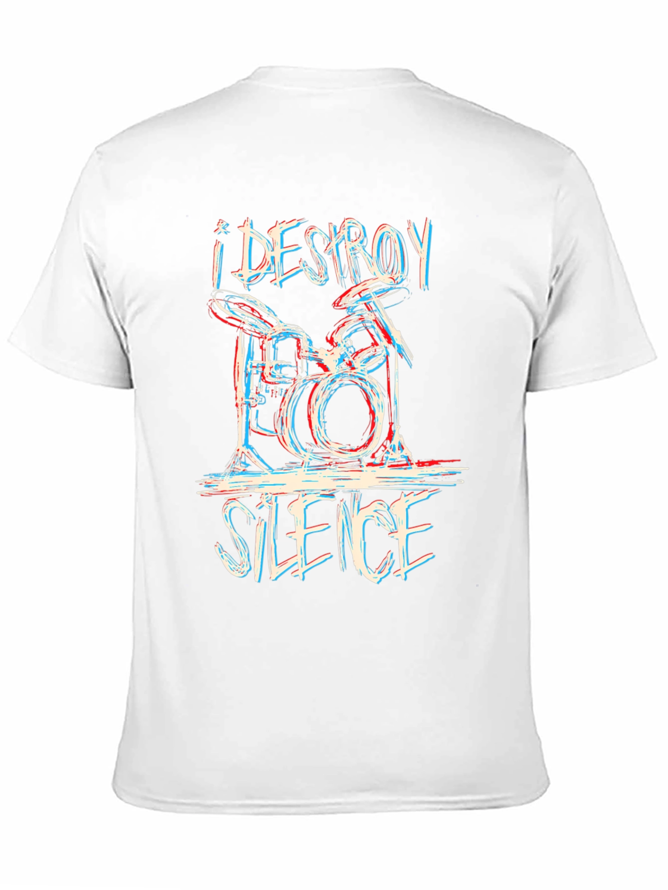 I DESTROY SILENCE Drummer Graphic Tee - Black