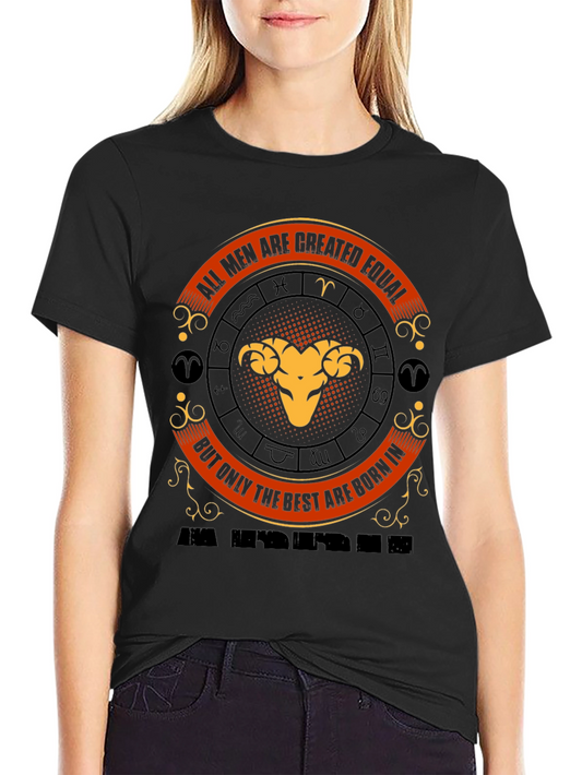 Aries Zodiac Graphic T-Shirt - All Men Are Created Equal