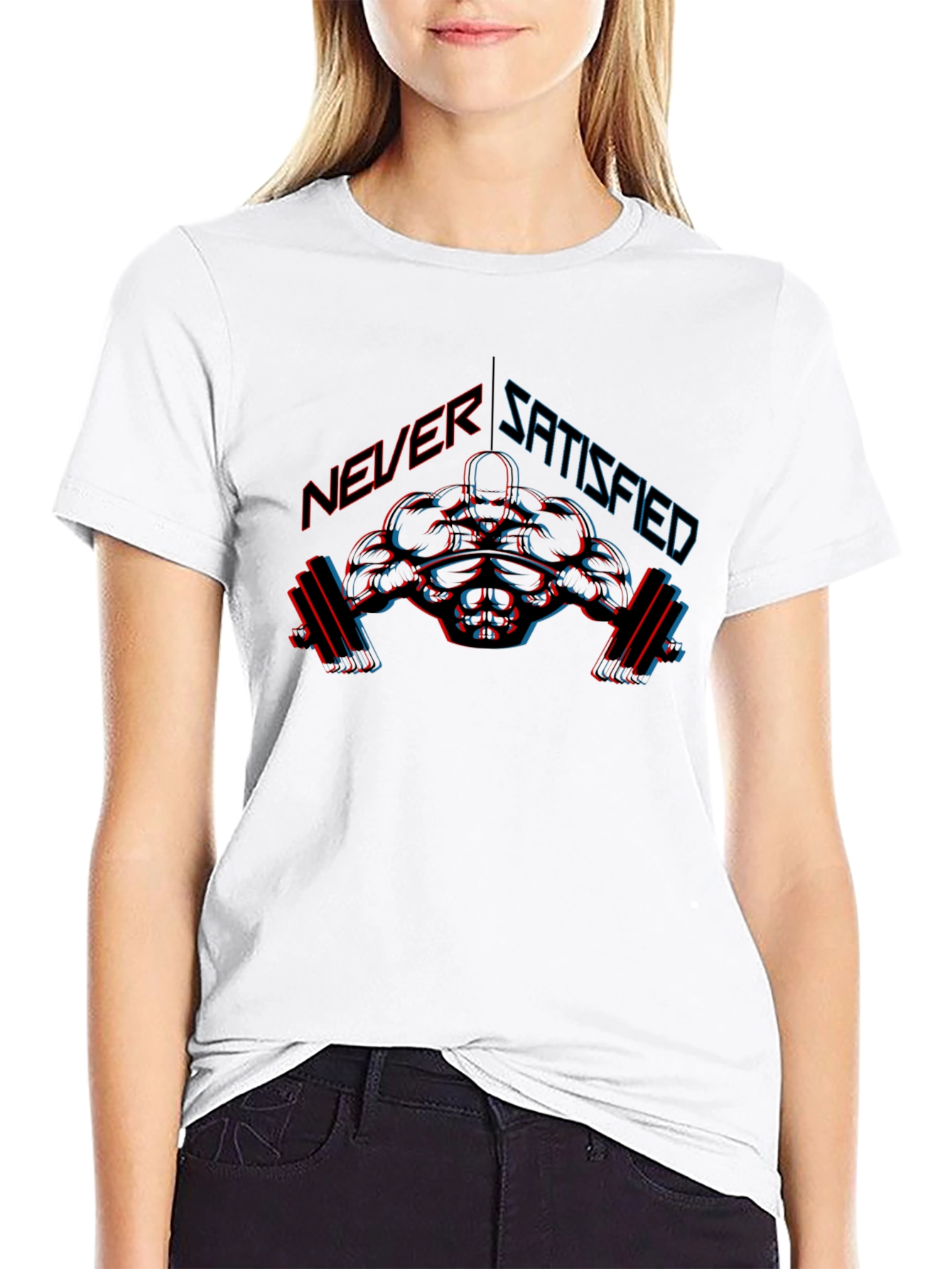 Never Satisfied Graphic T-Shirt