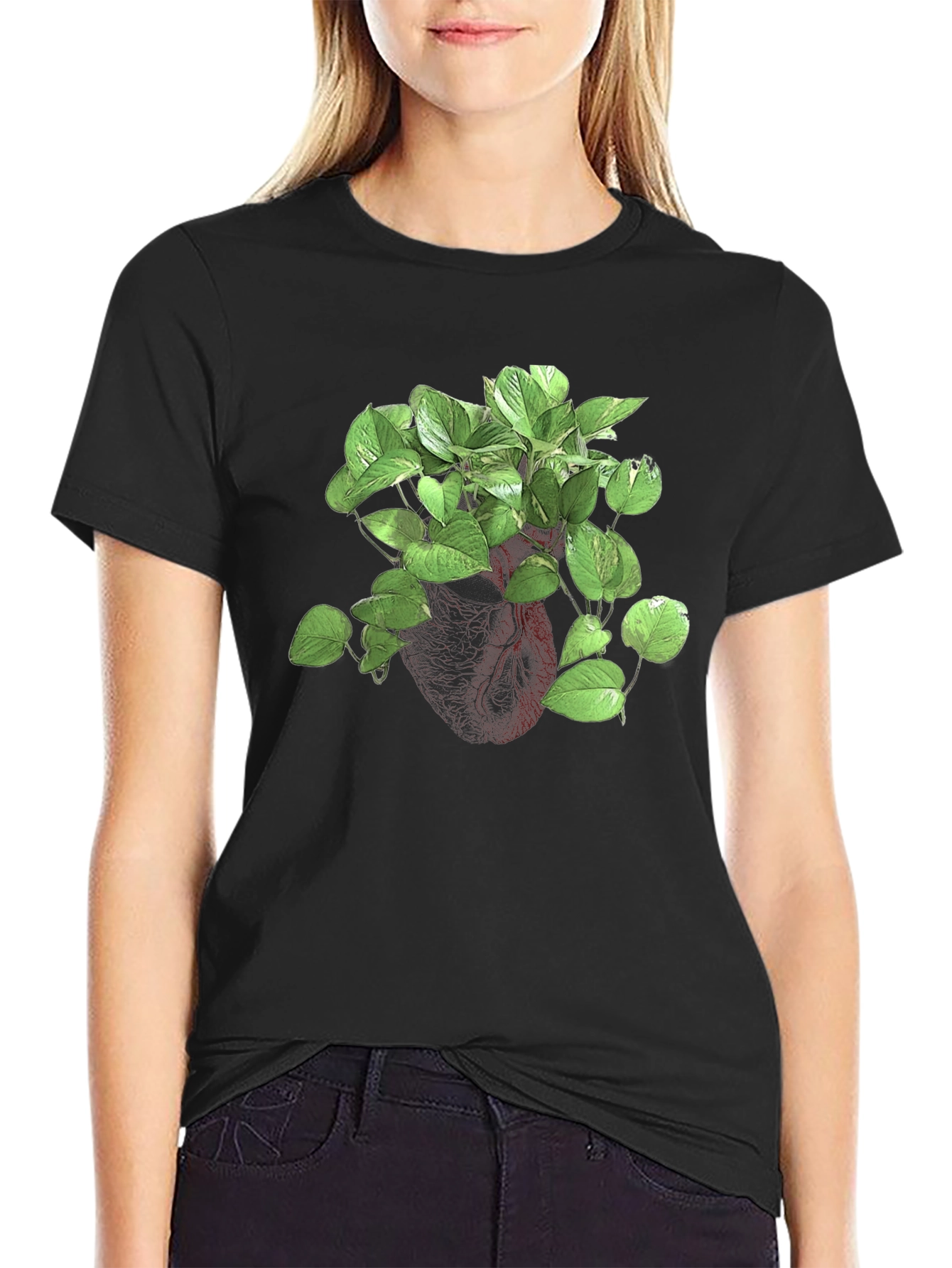 Botanical Heart T-Shirt - Unique Plant Lover Tee