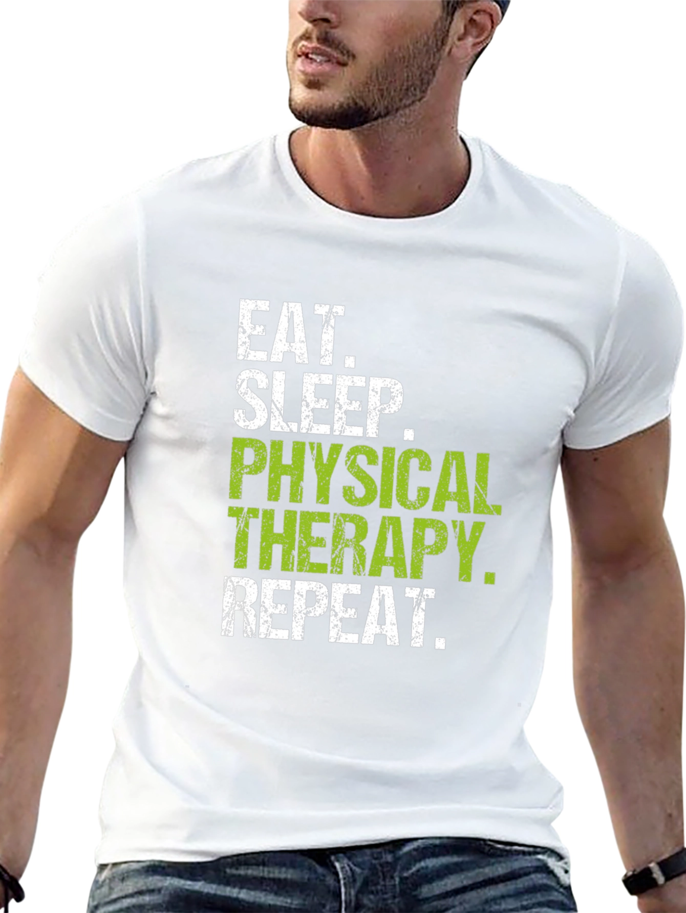 Eat Sleep Physical Therapy Repeat Black T-Shirt
