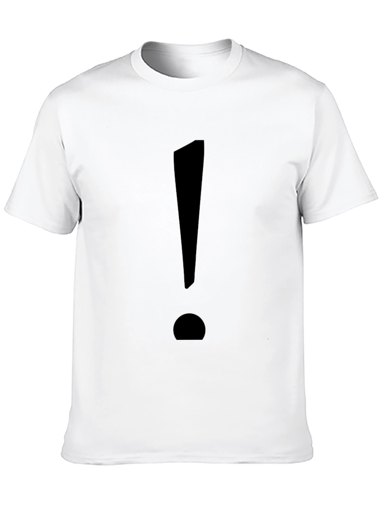 Statement Tee: Bold Black Exclamation Point T-Shirt