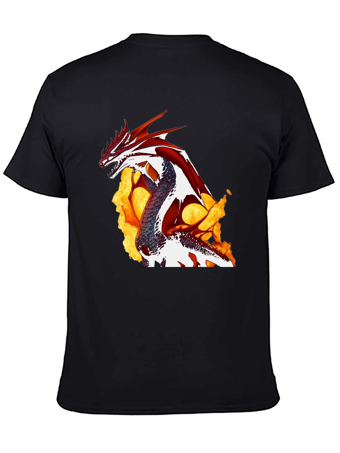 Fiery Dragon Graphic Tee - Unleash the Myth!