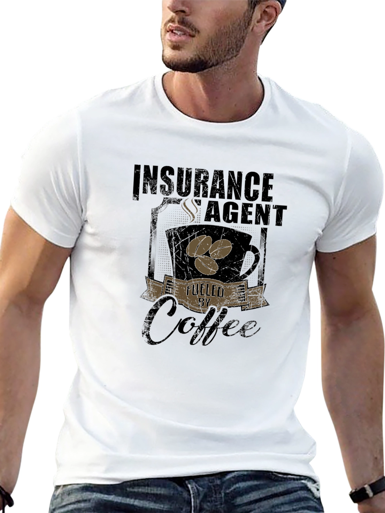 Insurance Agent Fuelled By Coffee T-Shirt