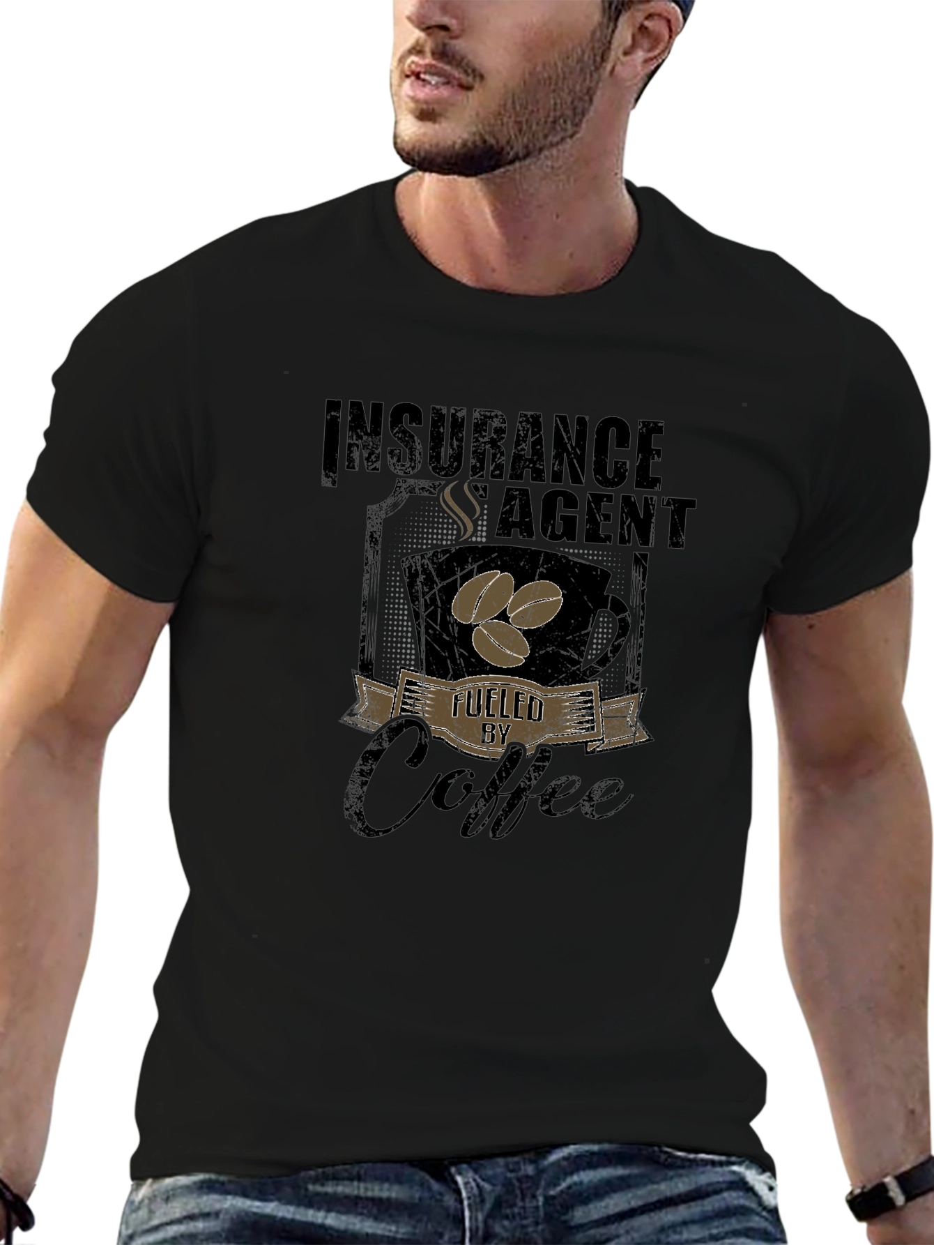 Insurance Agent Fuelled By Coffee T-Shirt