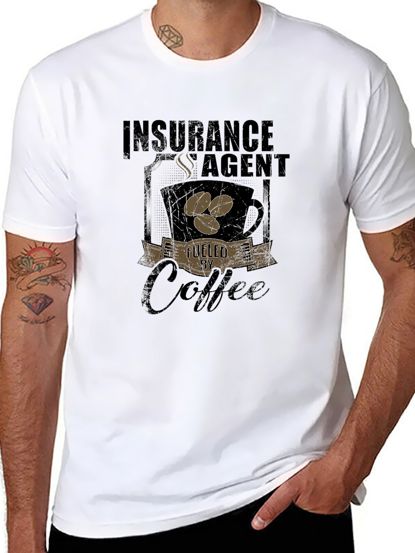 Insurance Agent Fuelled By Coffee T-Shirt