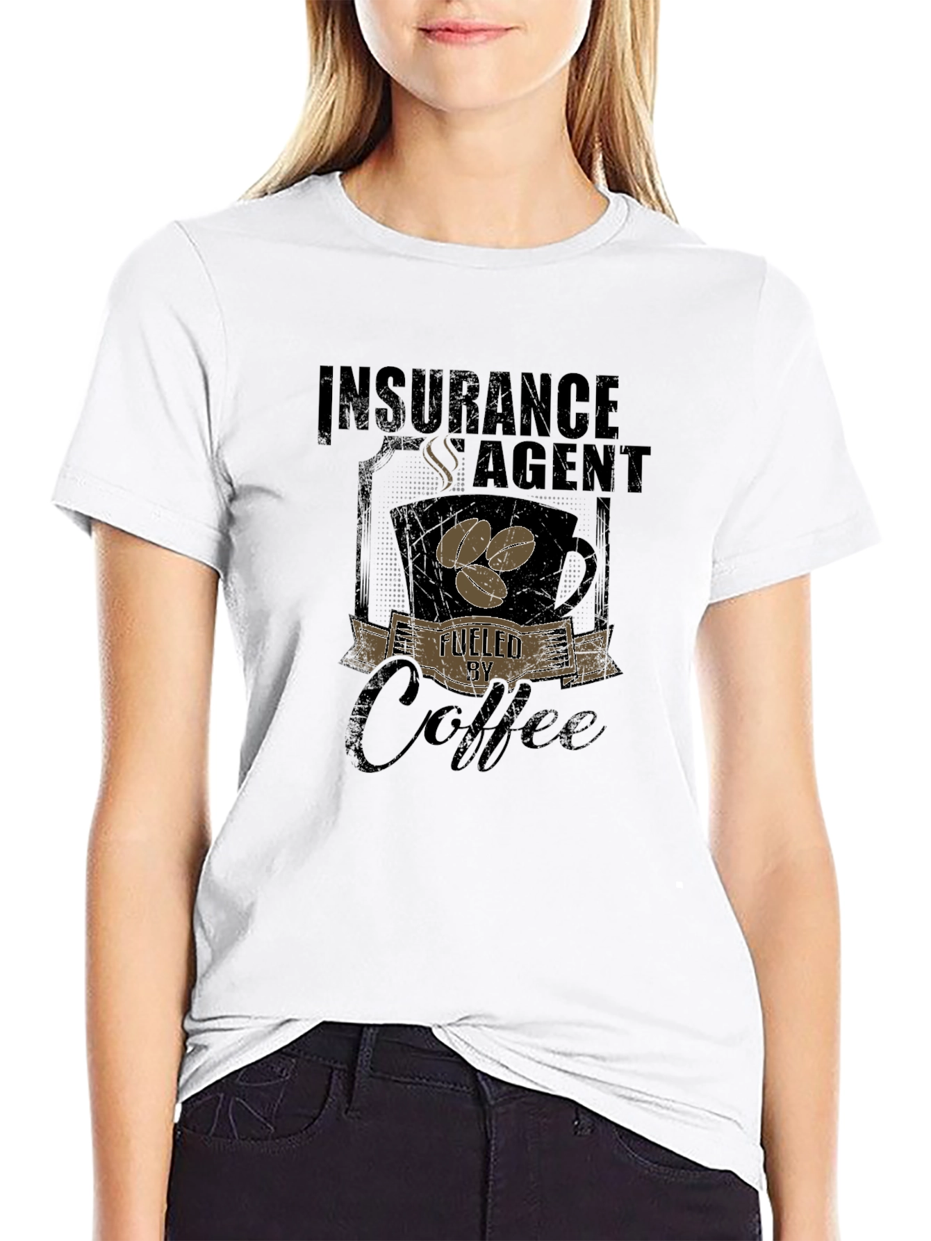 Insurance Agent Fuelled By Coffee T-Shirt