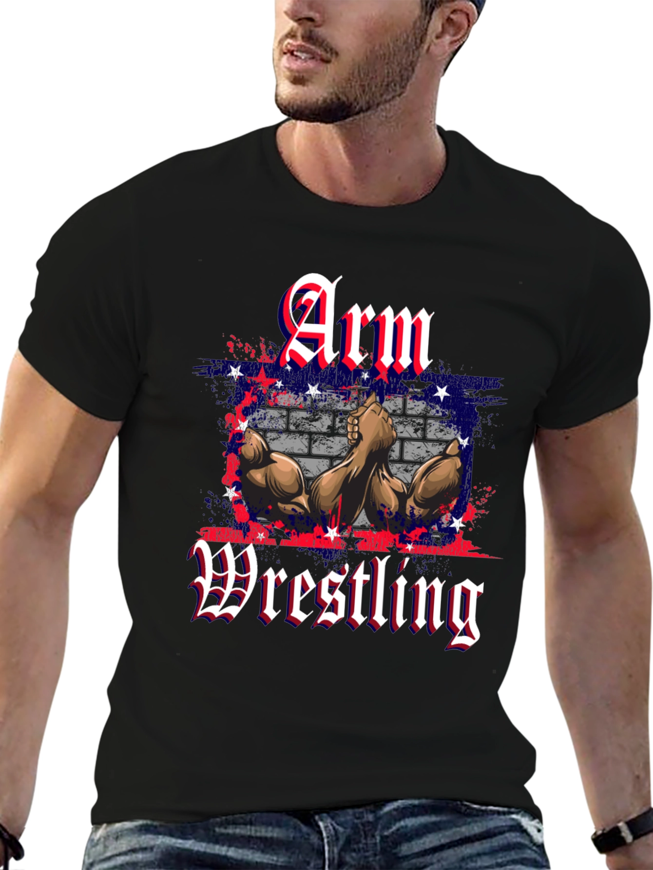 Arm Wrestling Patriotic T-Shirt