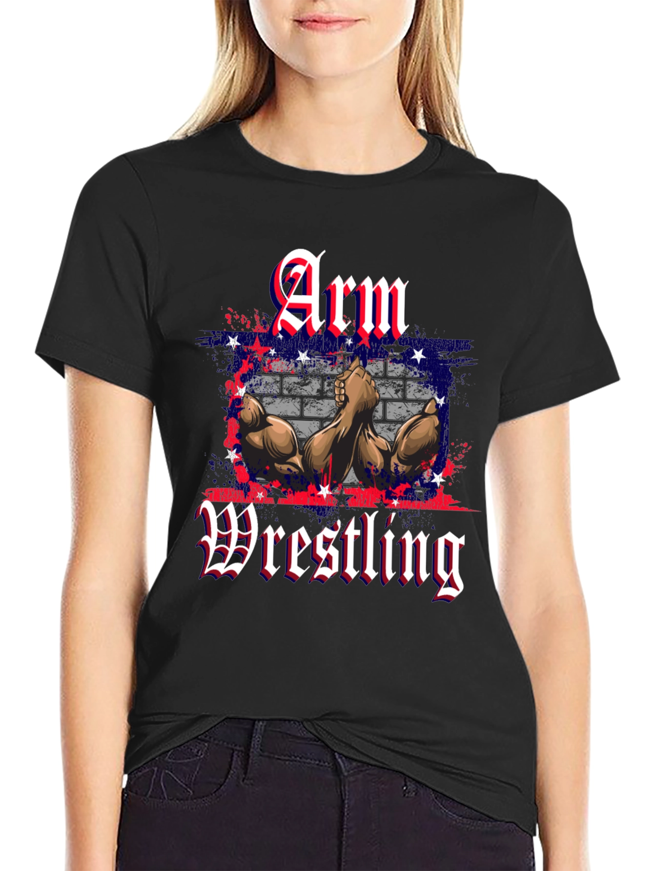 Arm Wrestling Patriotic T-Shirt