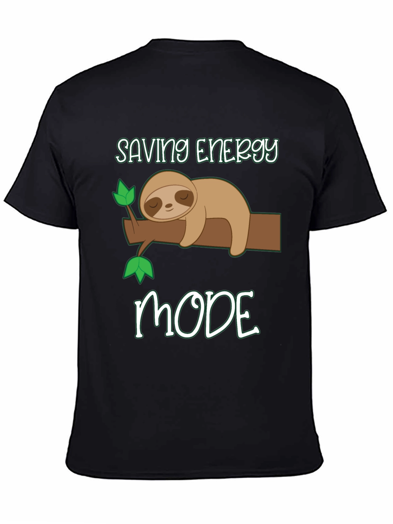 Saving Energy Mode Sloth Graphic Tee