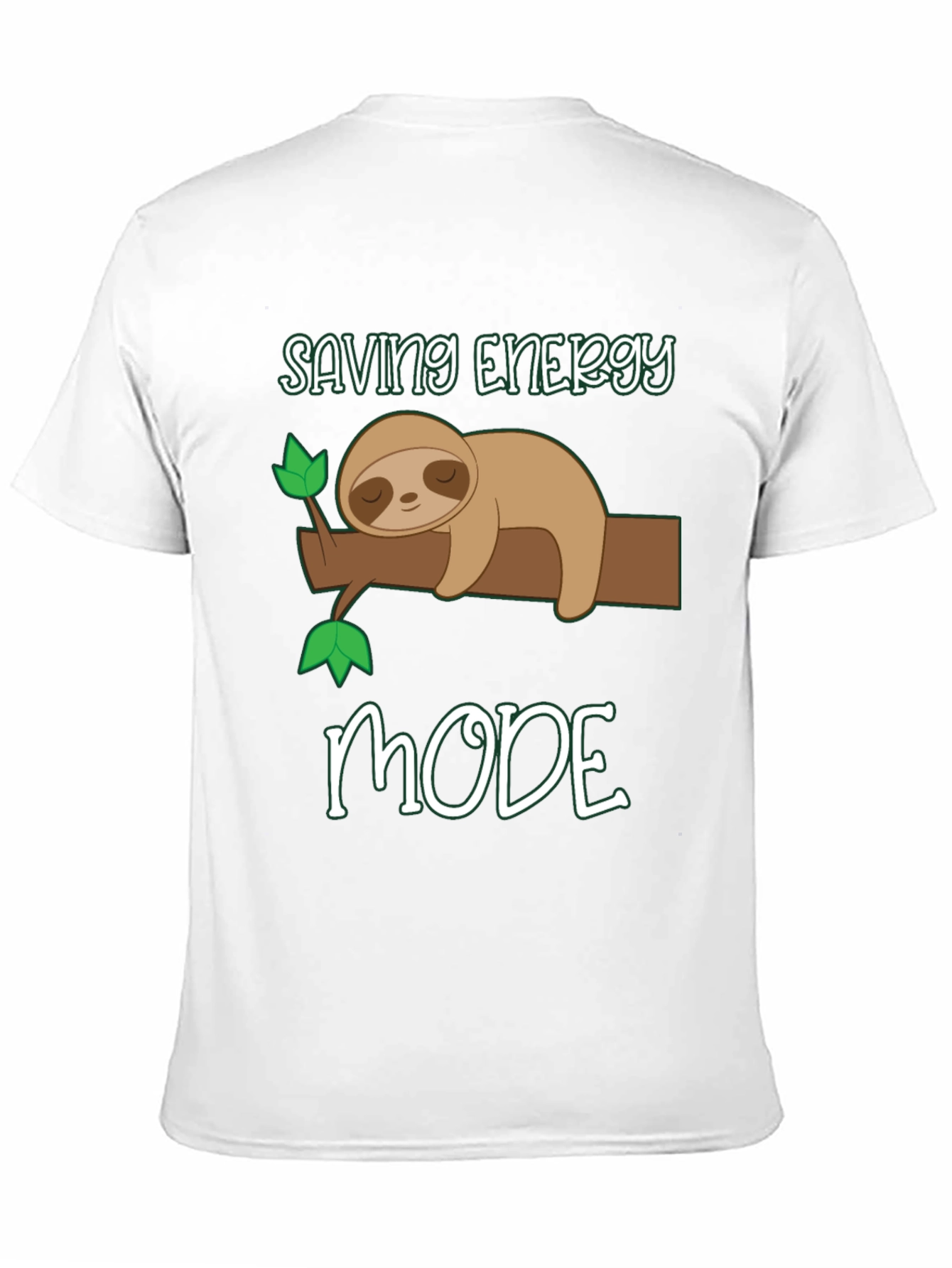 Saving Energy Mode Sloth Graphic Tee