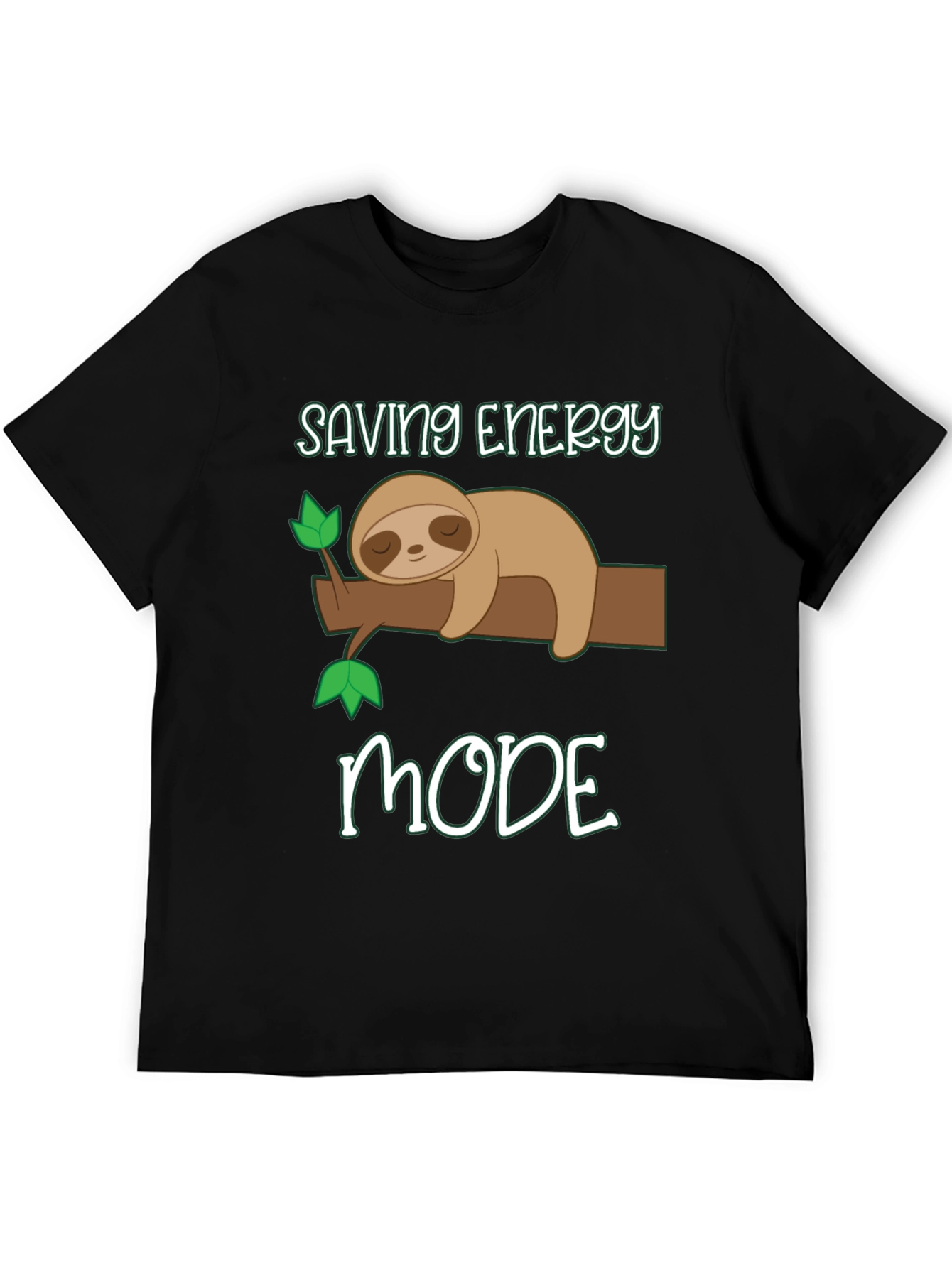 Saving Energy Mode Sloth Graphic Tee