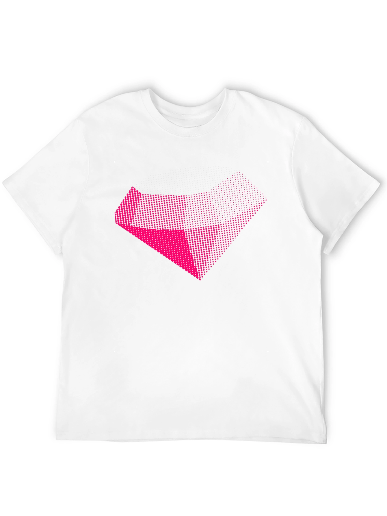 Abstract Pink Graphic Black T-Shirt