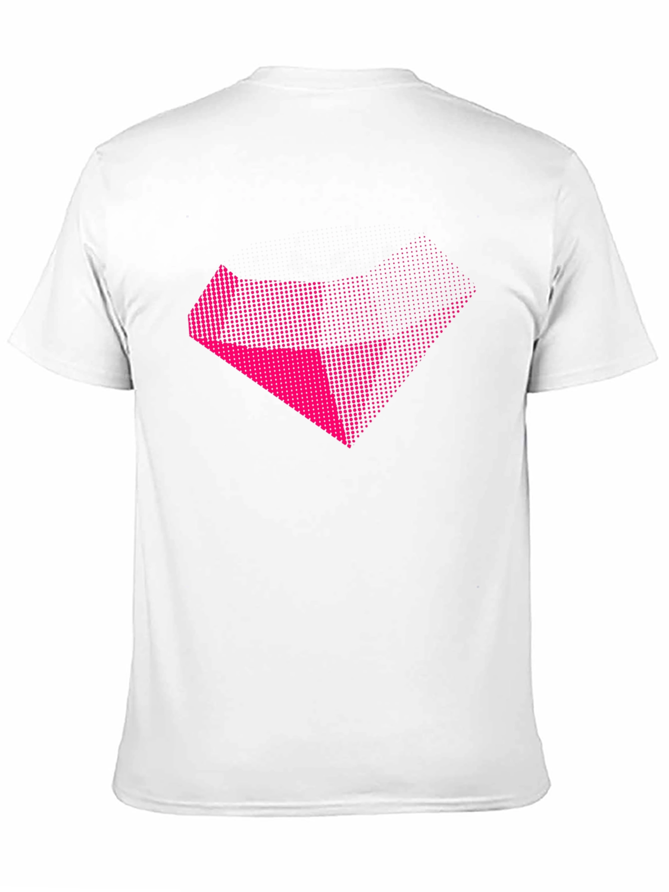 Abstract Pink Graphic Black T-Shirt